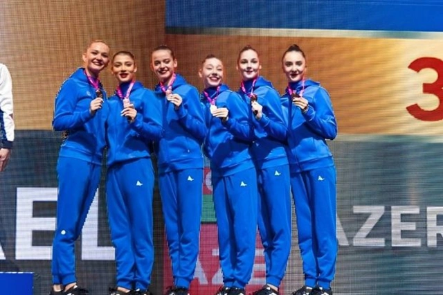 Азербайджанские гимнастки завоевали очередную медаль на Кубке Европы в Баку - ОБНОВЛЕНО